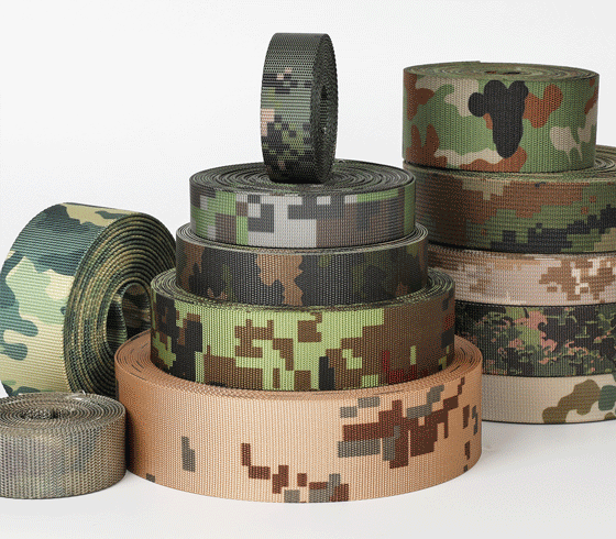 Custom Camouflage Webbing Manufacturers and Suppliers-JUDE Webbing