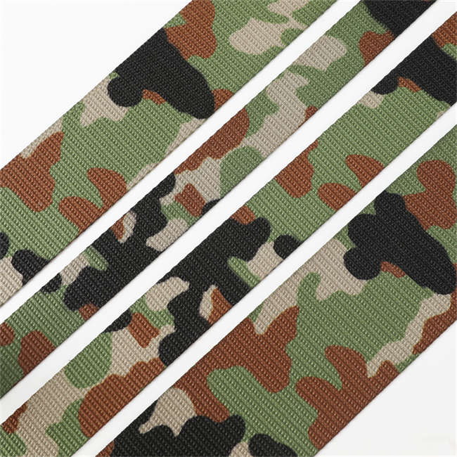 Double Sided Printed Japan Woodland Camouflage Webbing